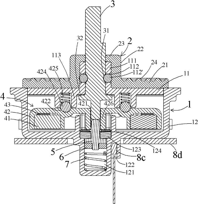 Magnetic induction water-proof encoder