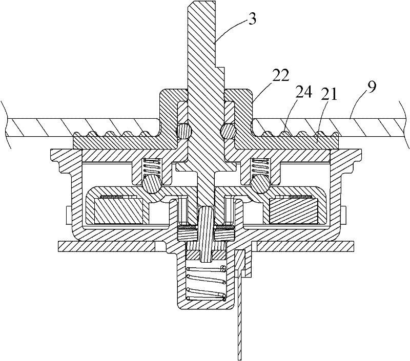 Magnetic induction water-proof encoder