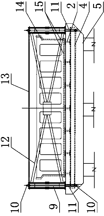 Suspension type cast-in-place template curved bridge construction method