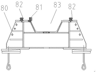 Hinge shaft support and testing equipment