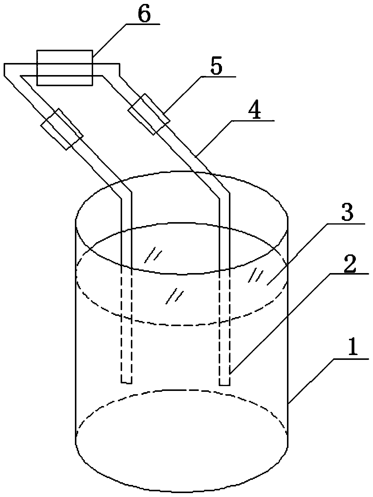 A method of removing nitriding salt bath slag by using the principle of magnetic adsorption