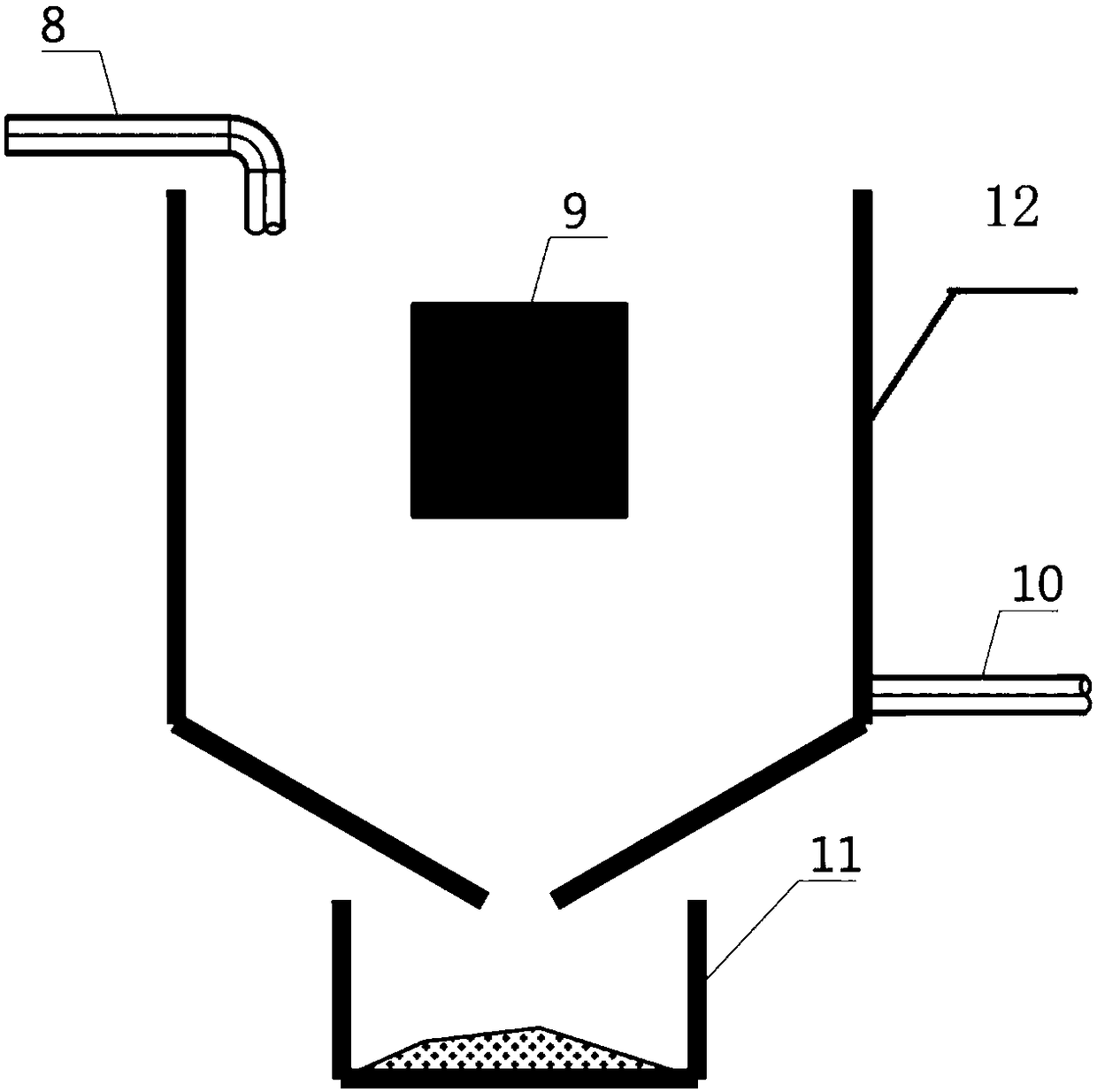 A magnetic filtration process and device for removing hydrocarbon-based pollutants in wastewater