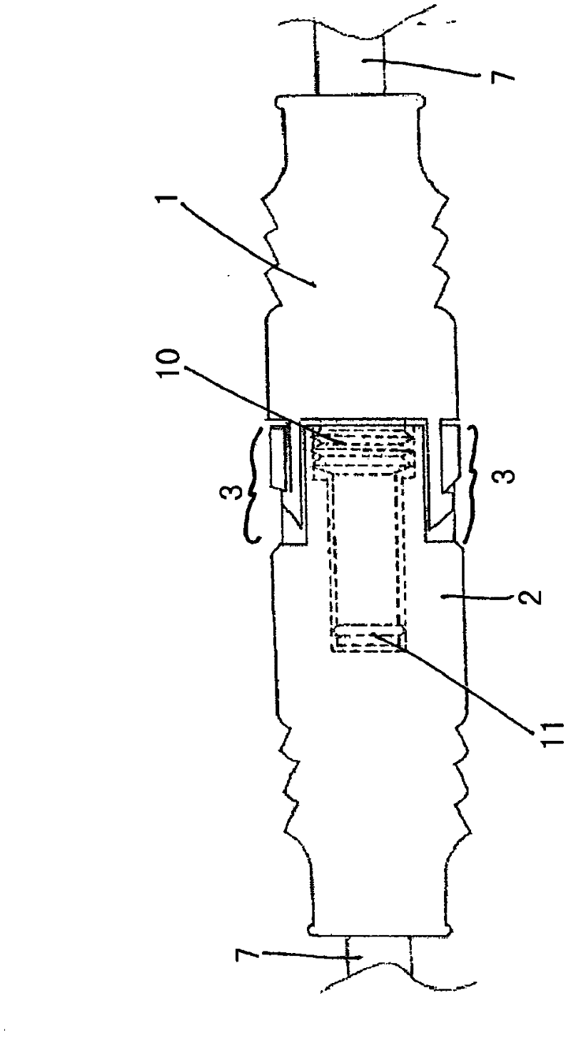 Overmoulded safety and waterproof photo voltaic connector