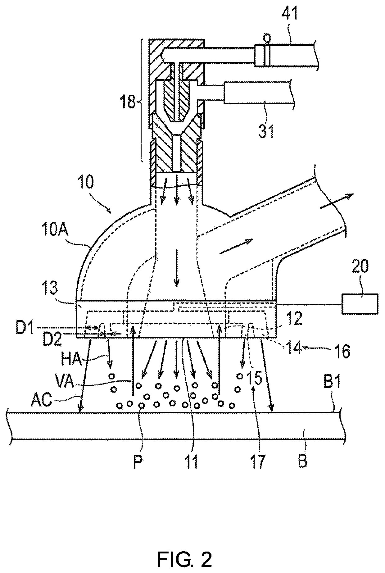Surface treatment device and surface treatment method
