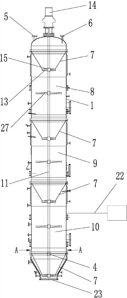 Cleaning device and process for waste polyester bottle chip