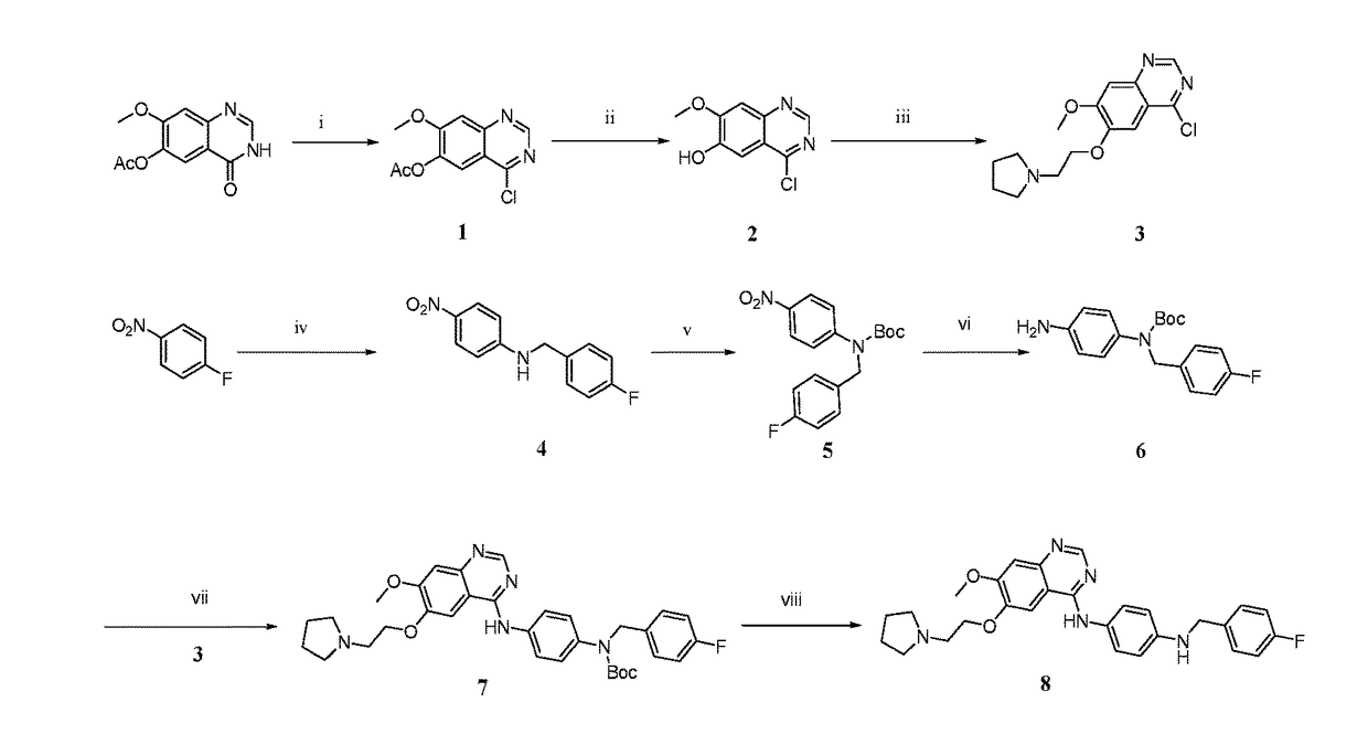 Quinazoline derivative Lu1501 and preparing method and application thereof