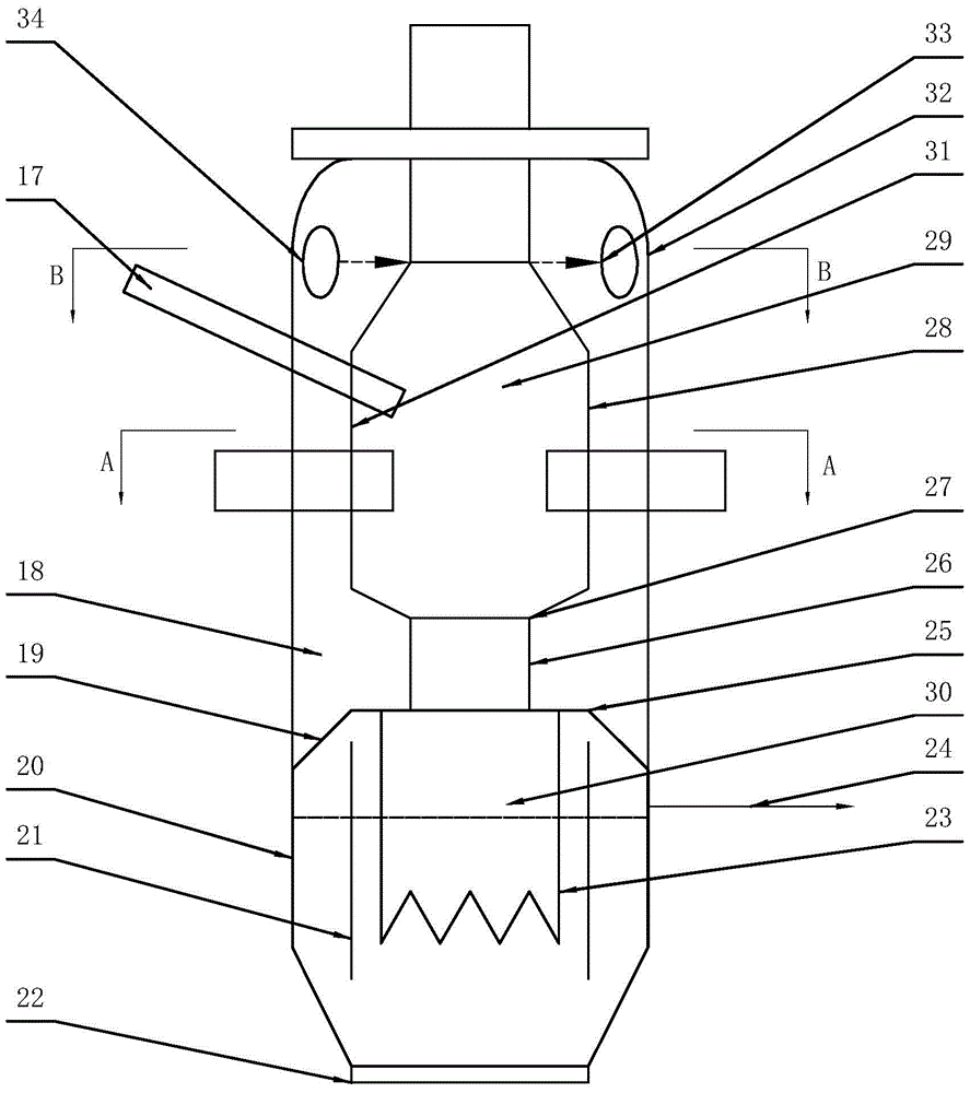 A gasifier structure capable of processing pulverized coal and coal-water slurry at the same time