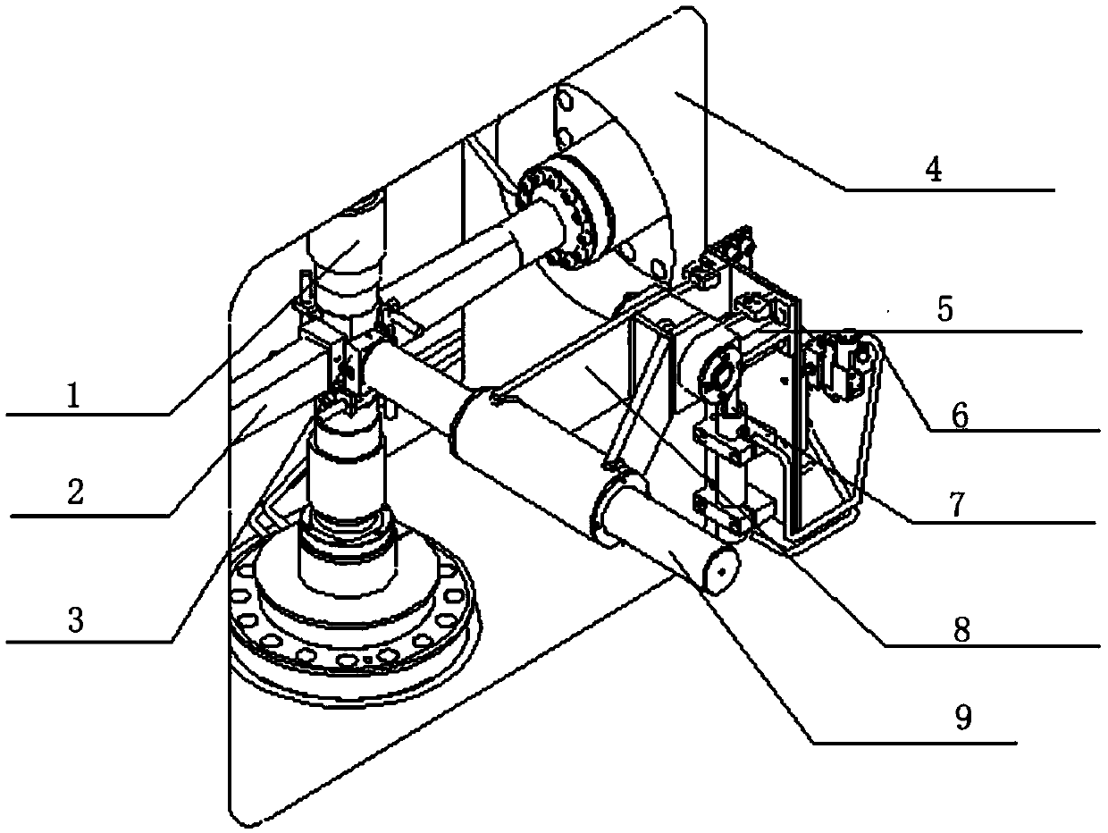 Instant unloading drop bar of a true triaxial testing machine