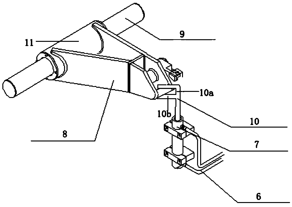 Instant unloading drop bar of a true triaxial testing machine