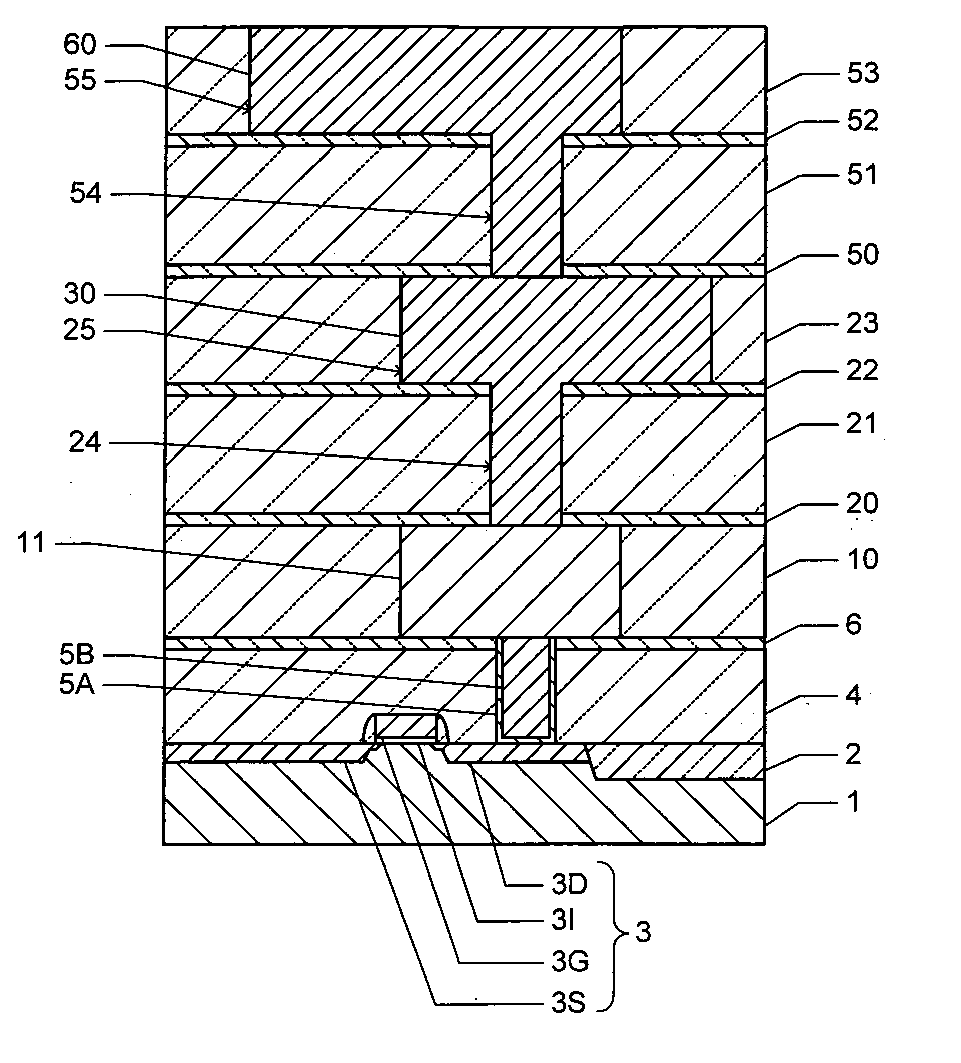 Manufacture method for semiconductor device having concave portions filled with conductor containing Cu as its main composition