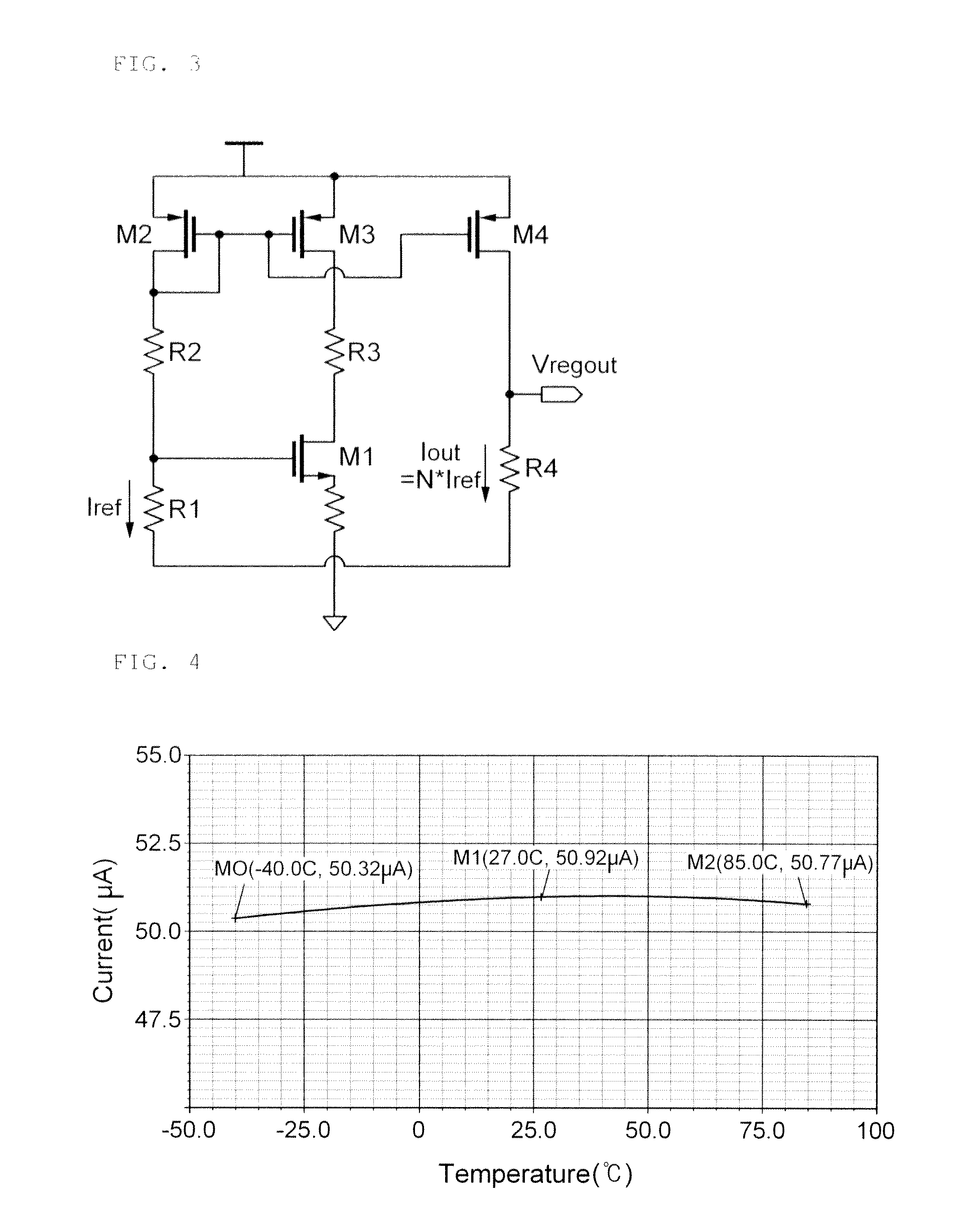 Circuit of outputting temperature compensation power voltage from variable power and method thereof