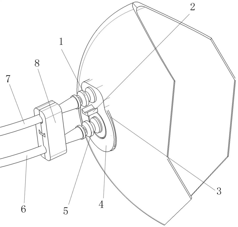 Oxygen supply connector and mask using same