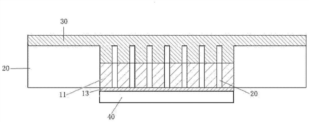 Ultrasonic transducer array structure and manufacturing method thereof