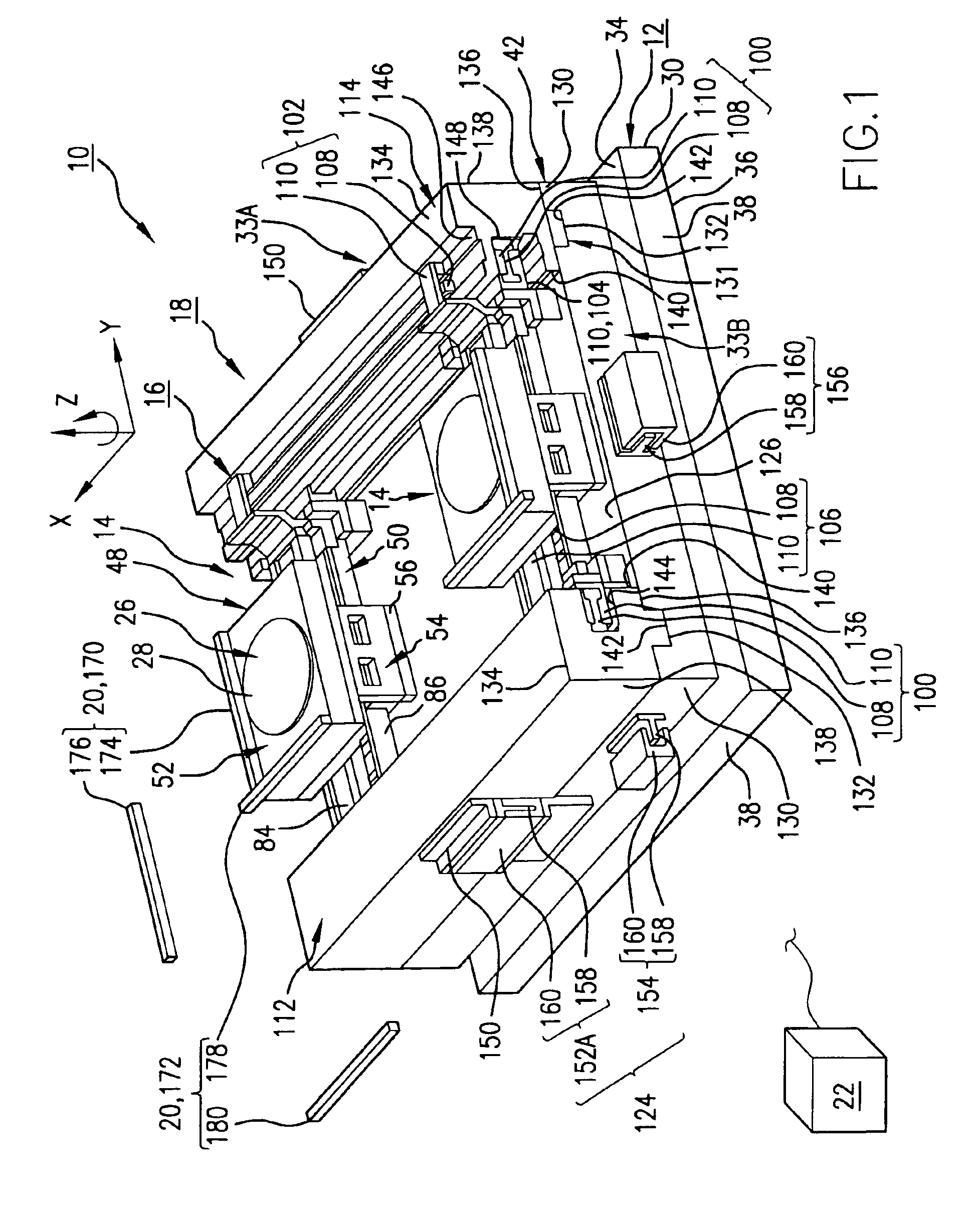 System and method for resetting a reaction mass assembly of a stage assembly