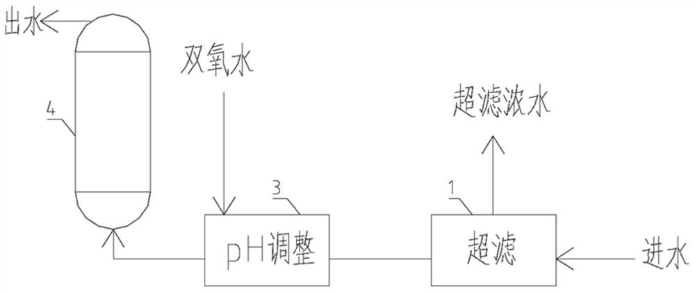 A kind of treatment device and method of hypophosphite in electroless nickel plating waste liquid