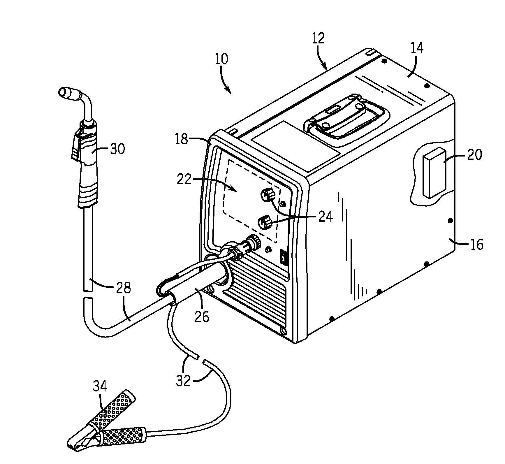 Welding arc termination method and system