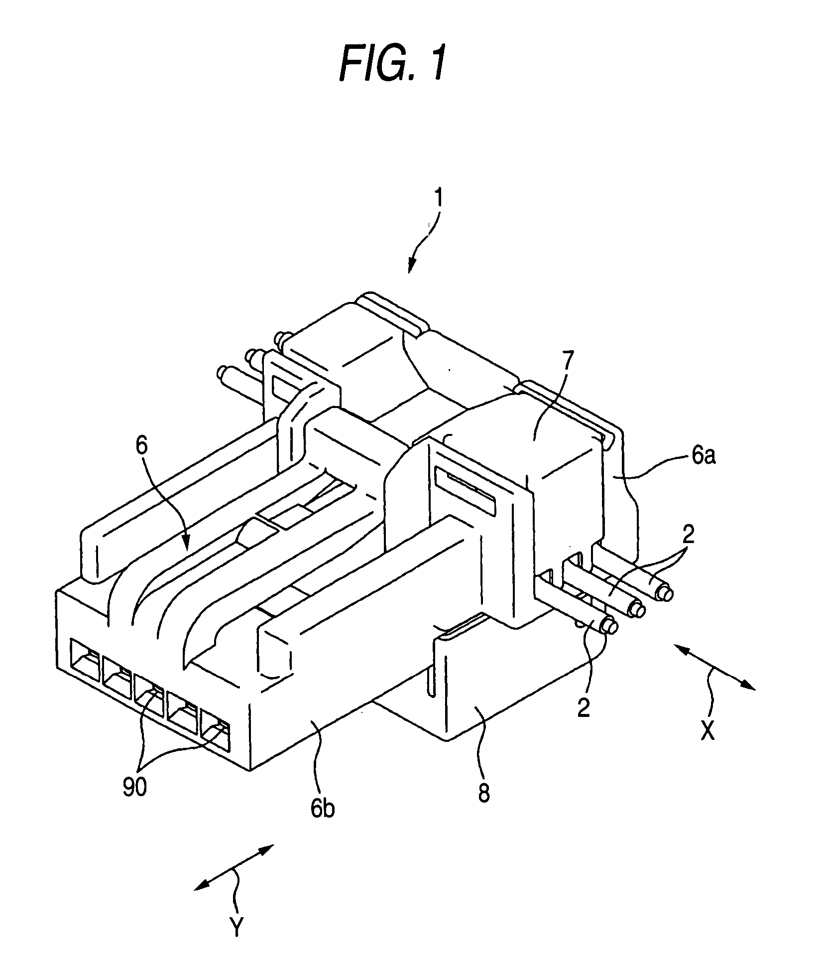 Press-contact connector built in substrate