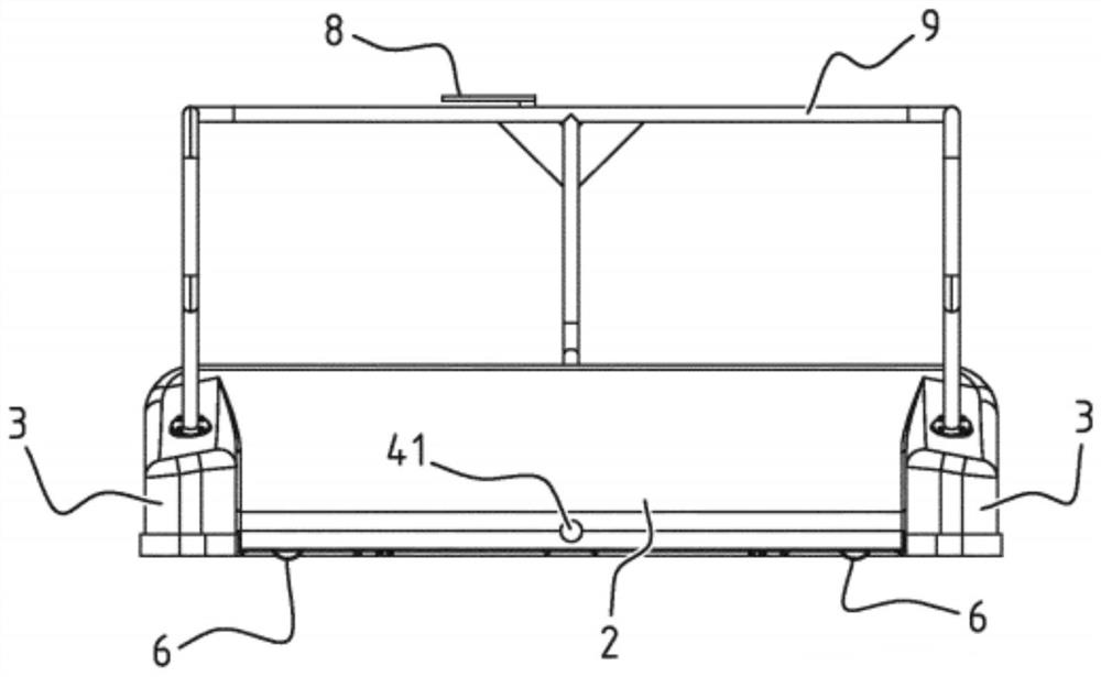 Method and transport device for transporting containers or pallets with air cargo