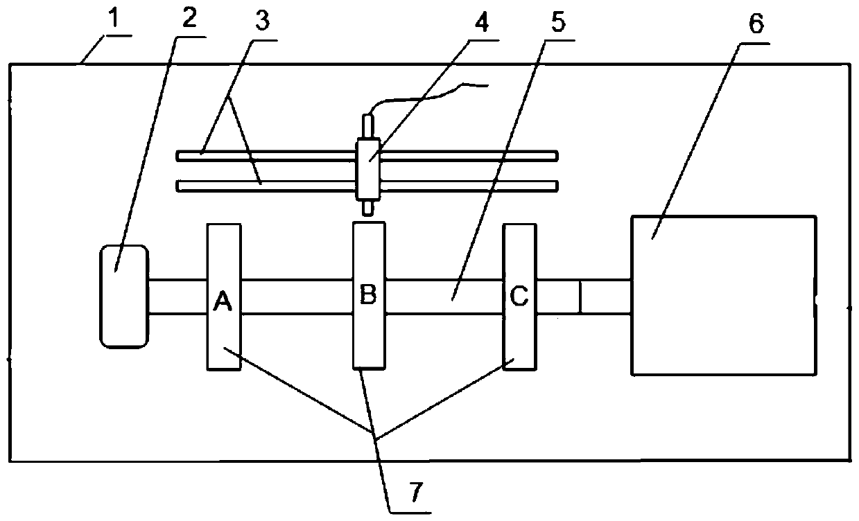 A detection device and detection method for a shaft vibration sensor