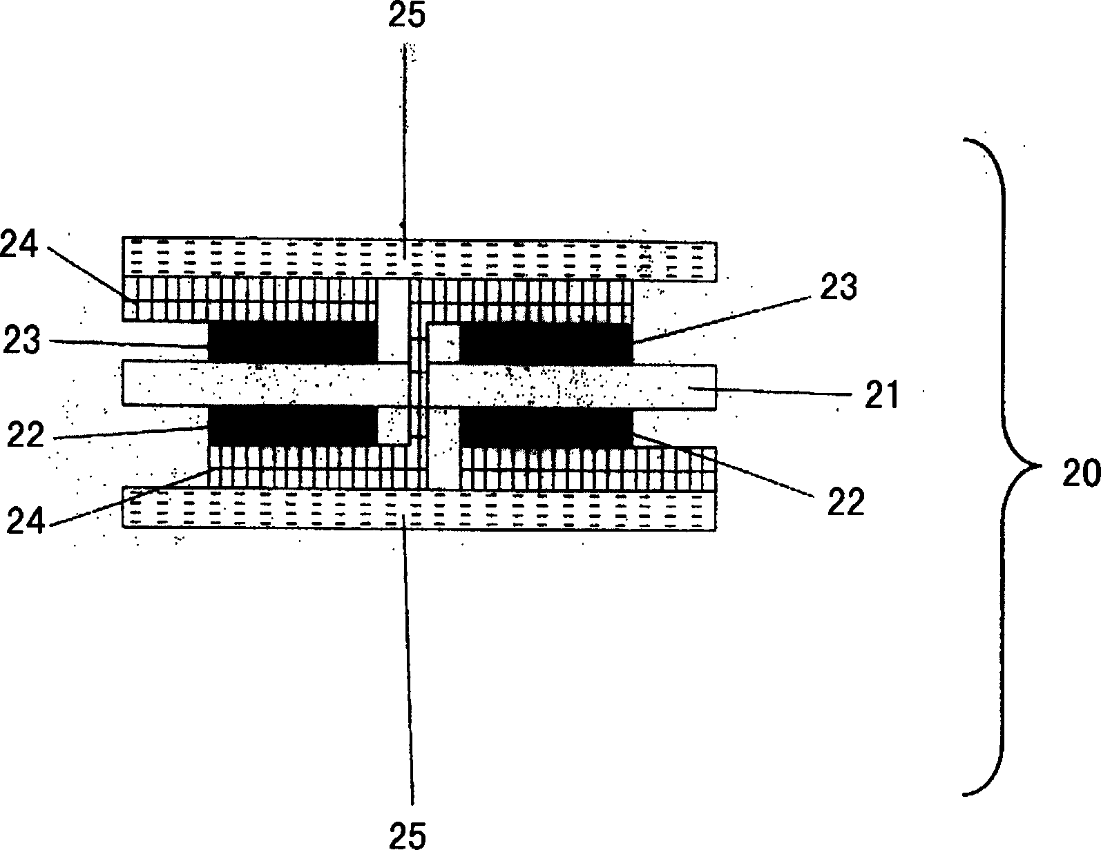 Air self-breathing type micro-direct alcohol fuel cell structure and making method