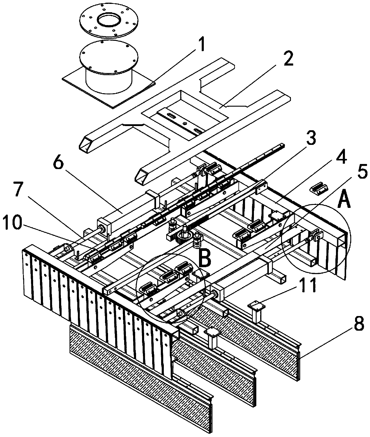 A collection mechanism of a high and low altitude fume purification device