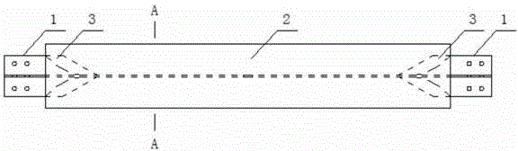 Assembling type steel-wood buckling constraint support