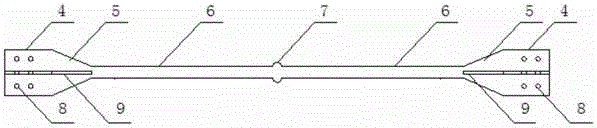 Assembling type steel-wood buckling constraint support