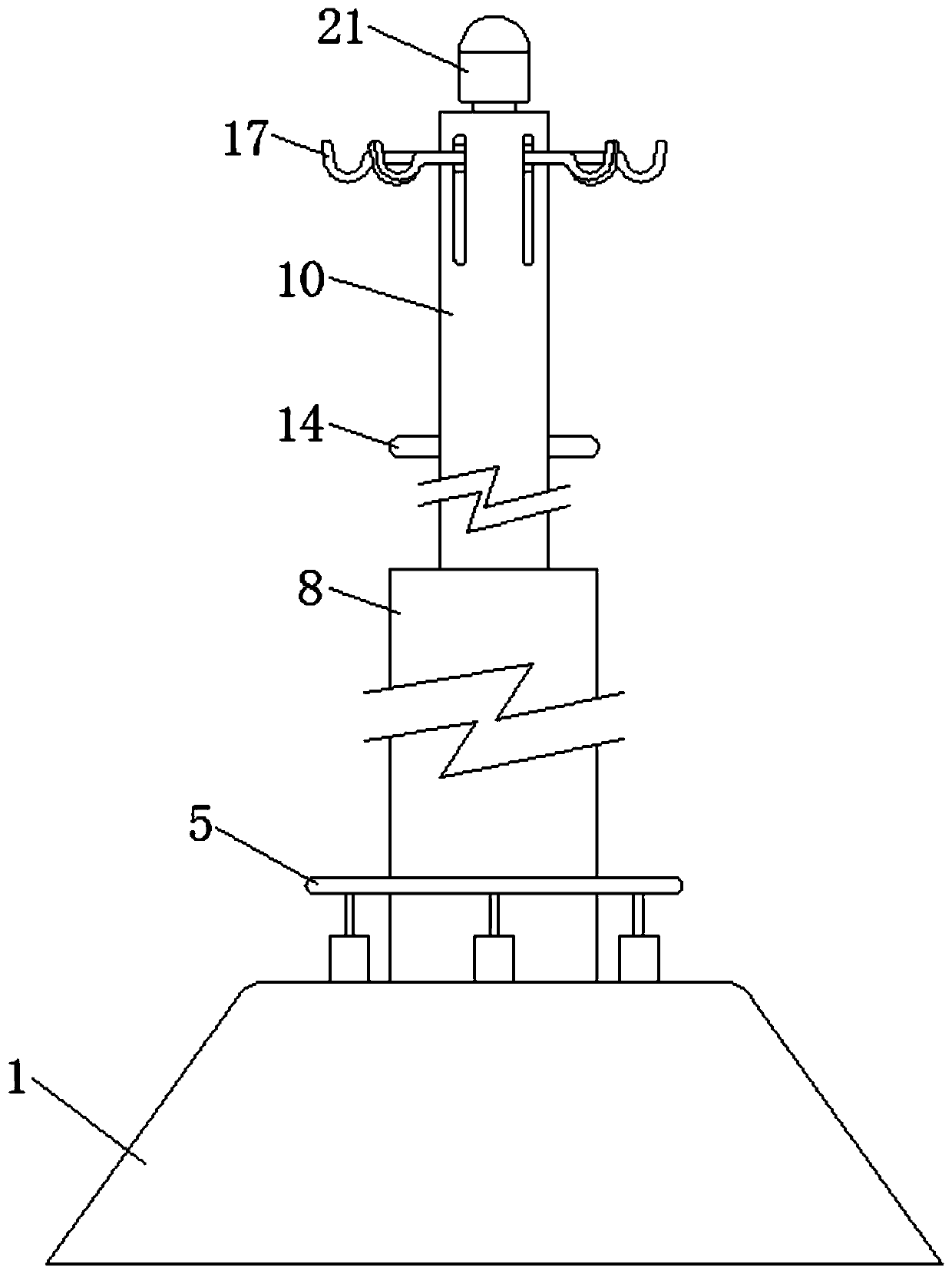 Transfusion hanging device with reminder function