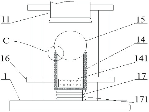 Vehicle plate shock resistance testing device