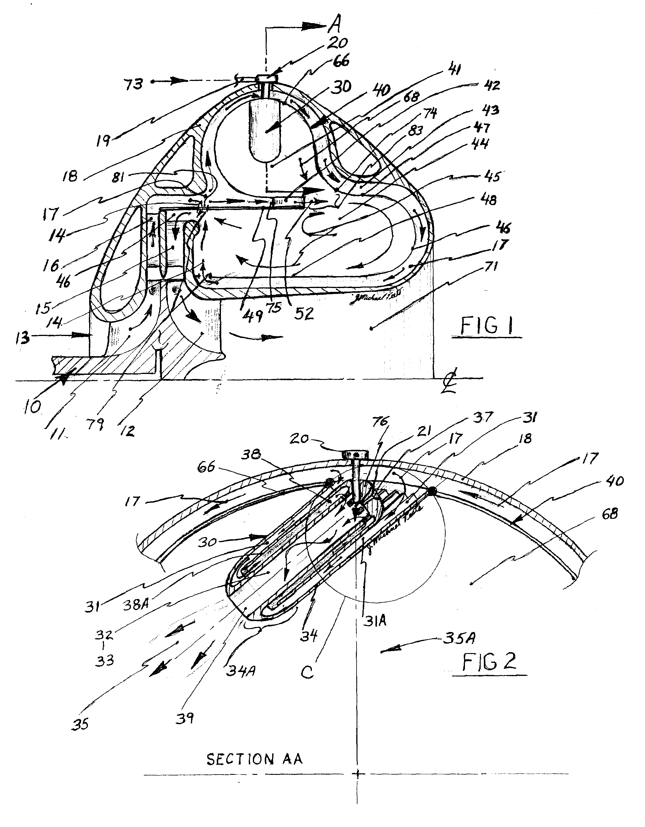 Radially staged RQL combustor with tangential fuel premixers