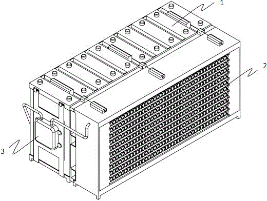 Wind-cooling and liquid-cooling integrated battery module