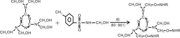 Production method of strong-solvent-resistant thermosetting organic fluorescent pigment