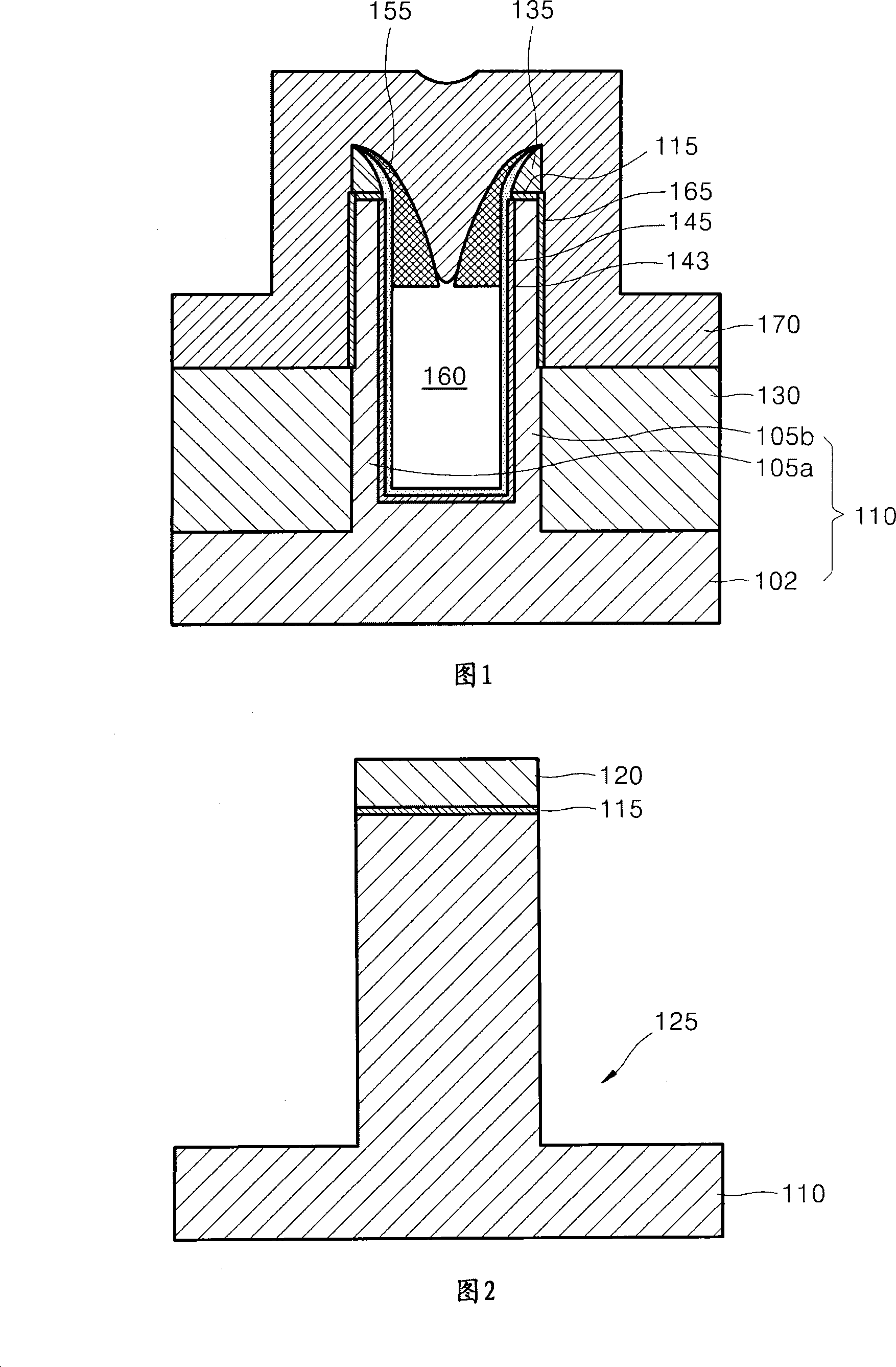 Fin-fet device with a void between pairs of fins and method of manufacturing the same