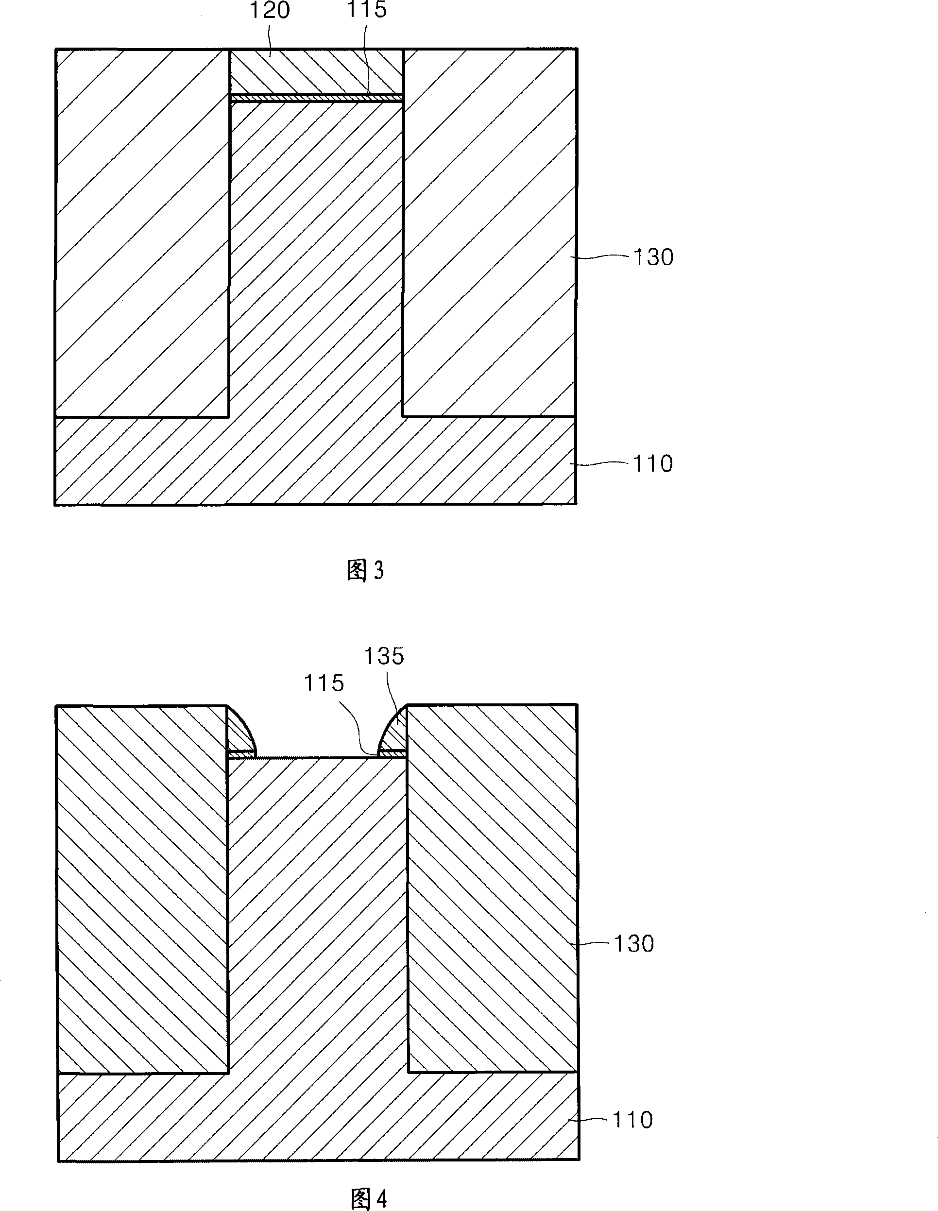 Fin-fet device with a void between pairs of fins and method of manufacturing the same