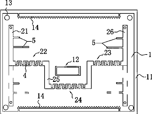 C-waveband quadrature electric bridge with shielded lines