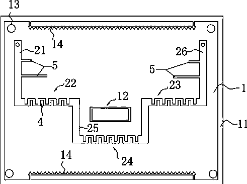 C-waveband quadrature electric bridge with shielded lines