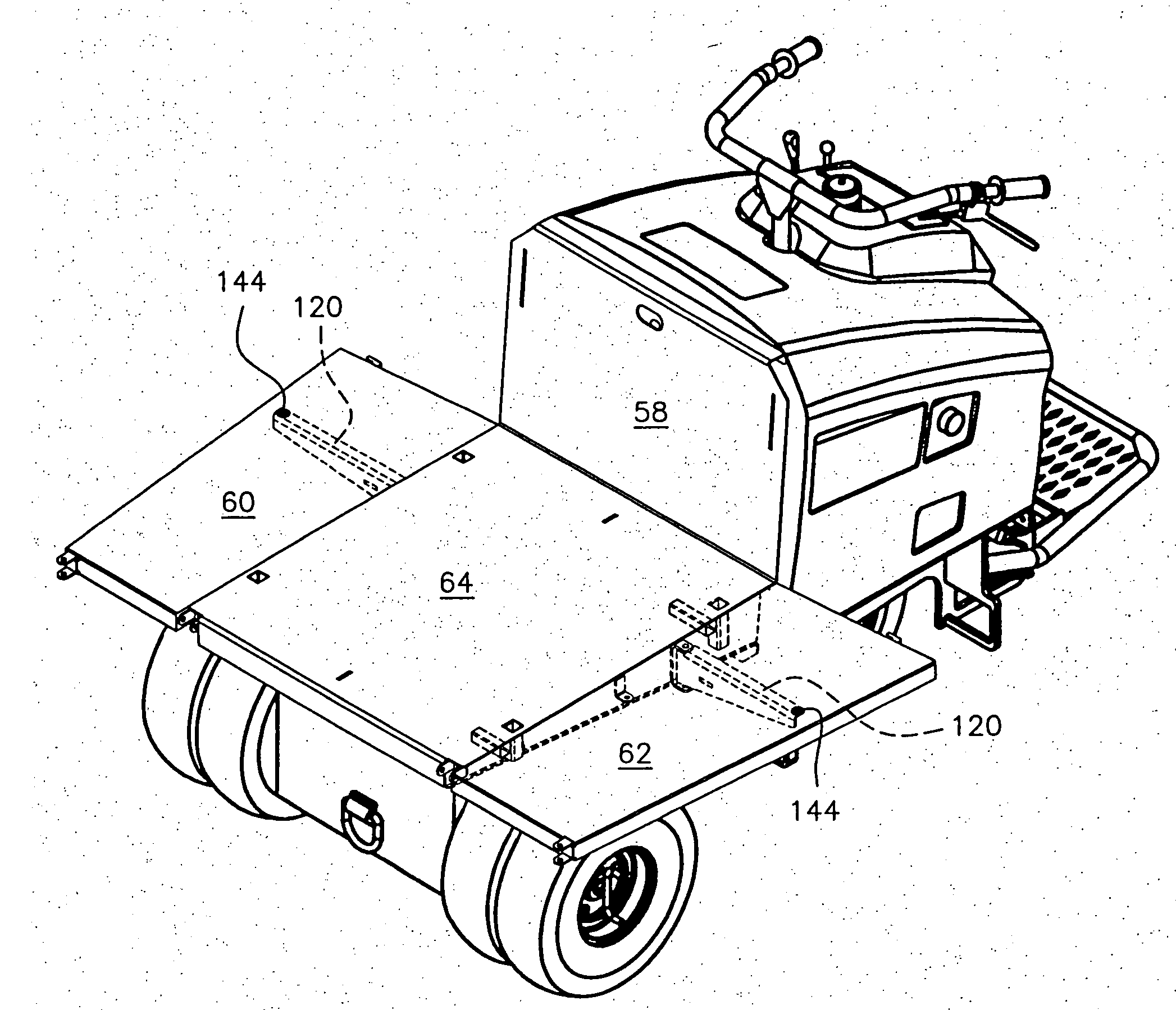 Mortar buggy with stake bed assembly