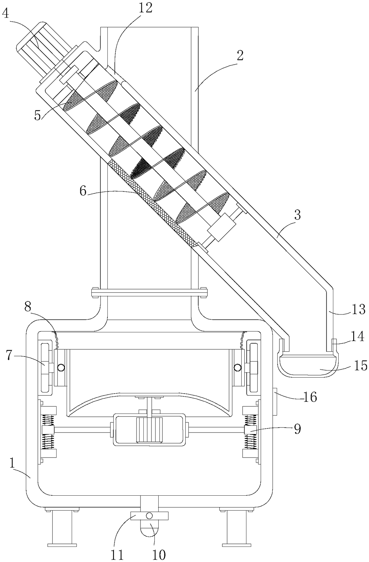 Dye liquor pretreatment equipment for textile printing and dyeing