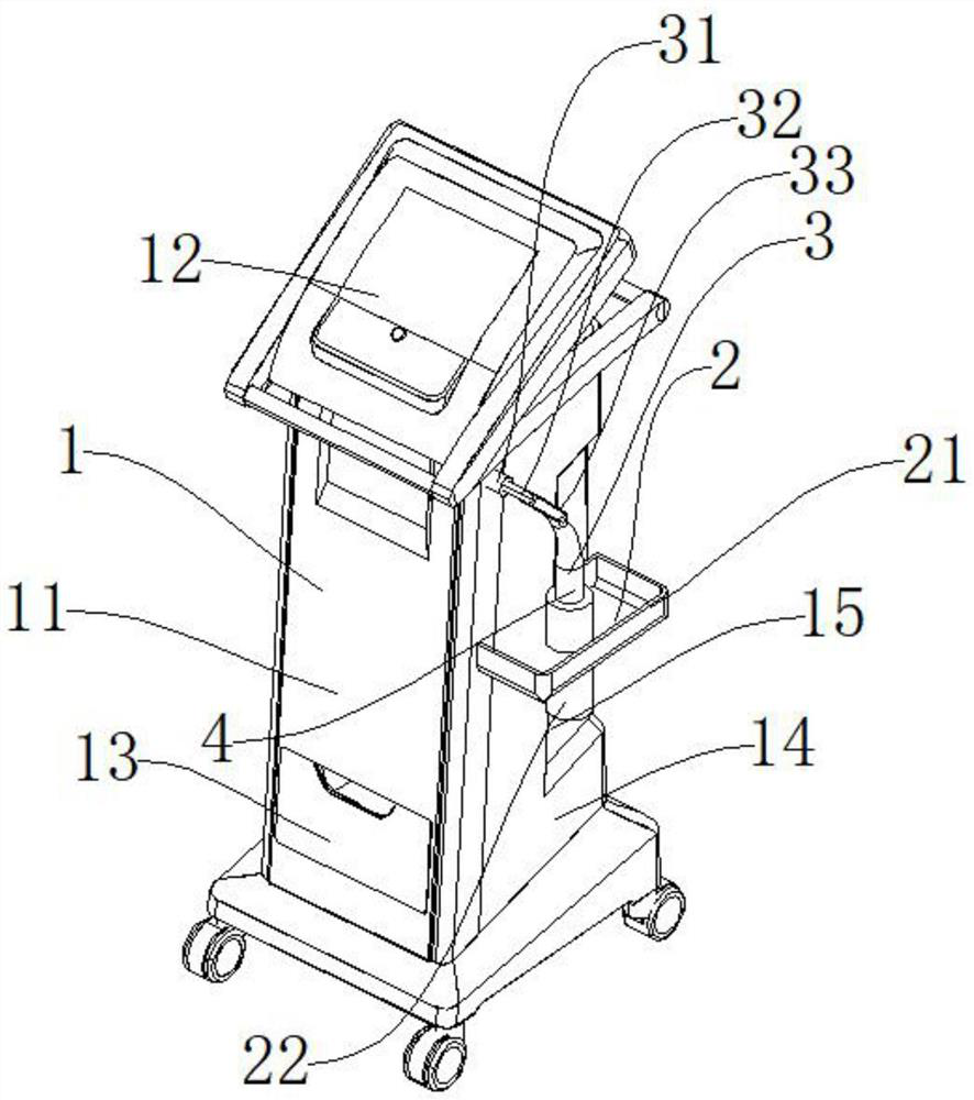 Clinical enema type osmotic treatment device for nephrology department