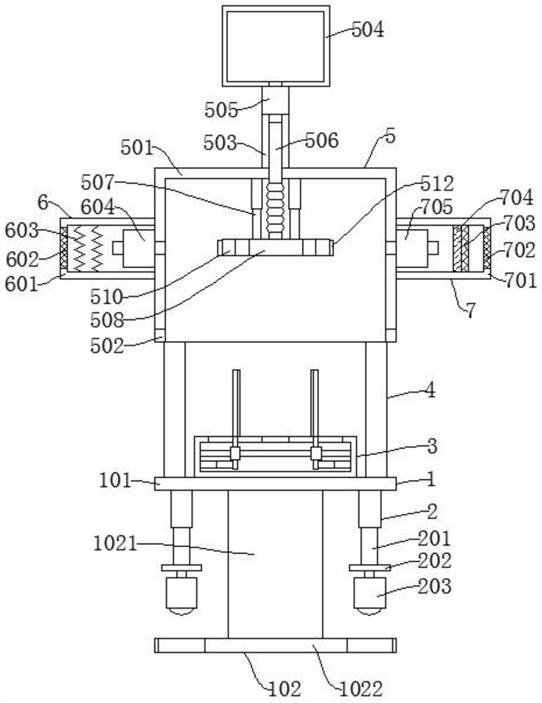 Efficient coloring device for energy-saving building material hollowed-out plate manufacturing