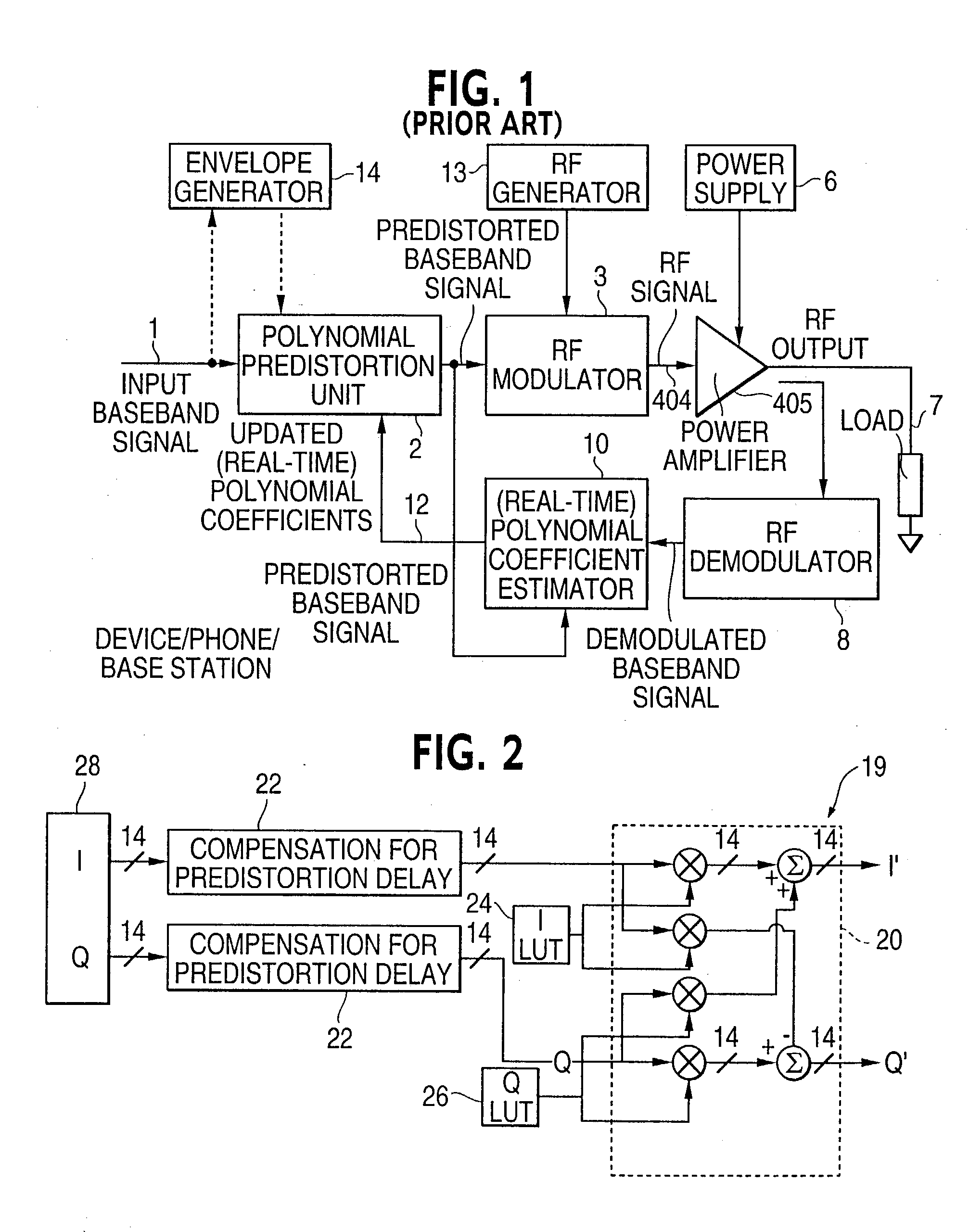 Method of correcting distortion in a power amplifier