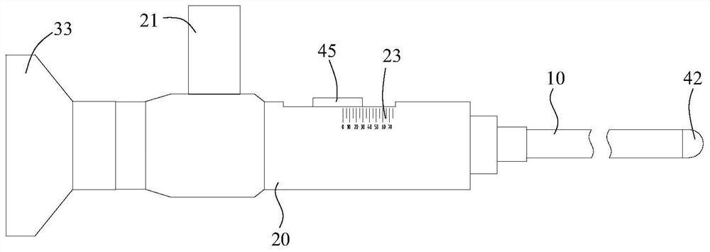 A kind of sinus mirror with freely convertible angle