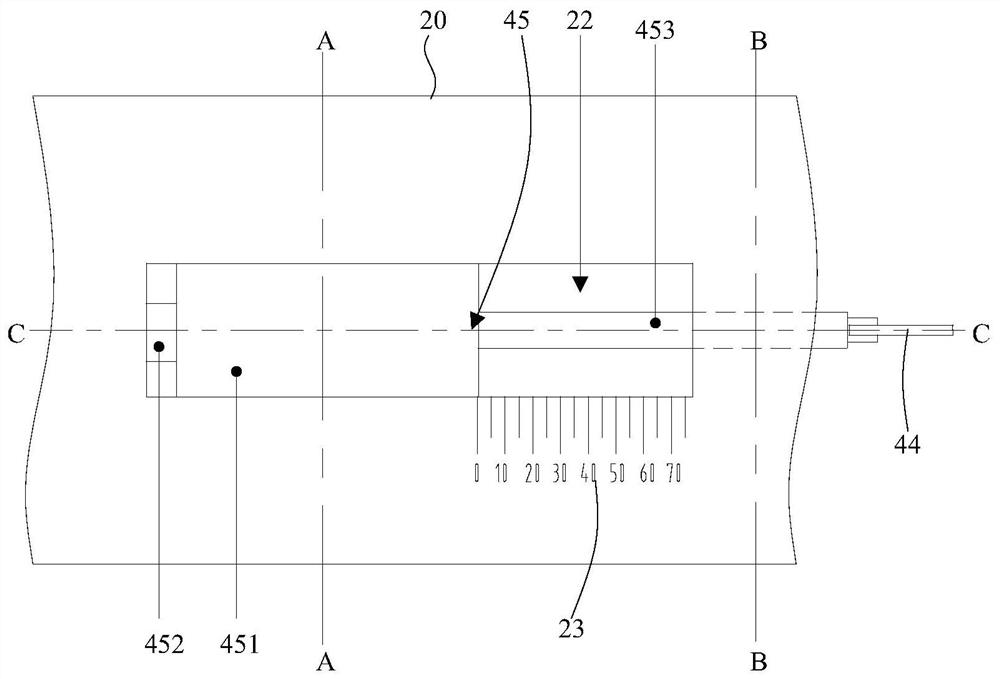 A kind of sinus mirror with freely convertible angle