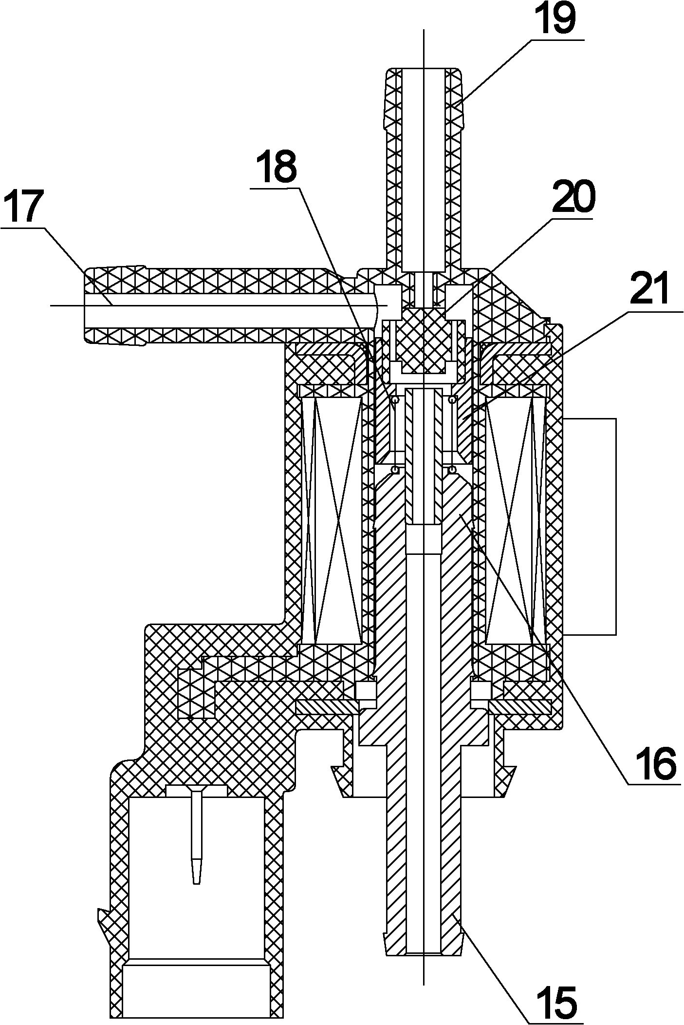 Switching electromagnetic valve