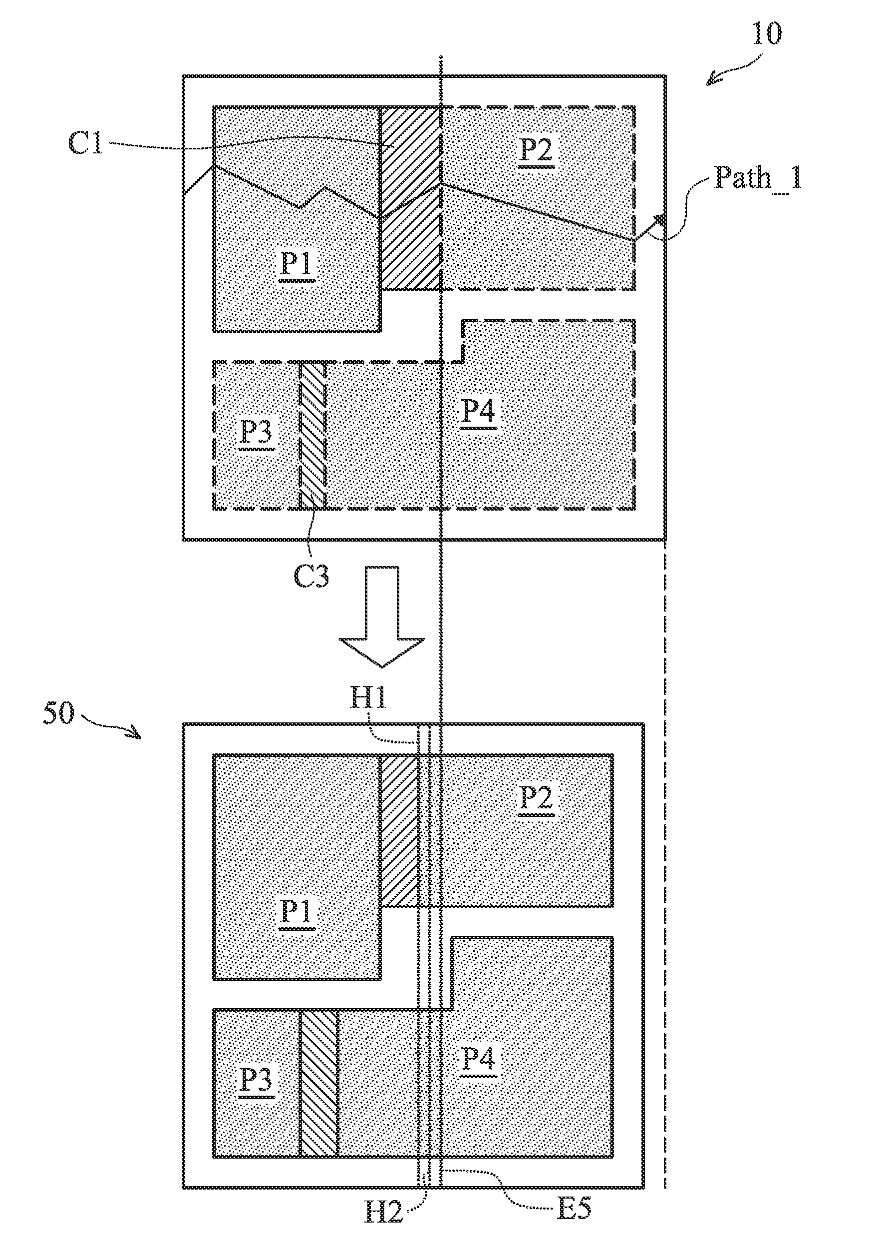 Methods for minimizing layout area of IC