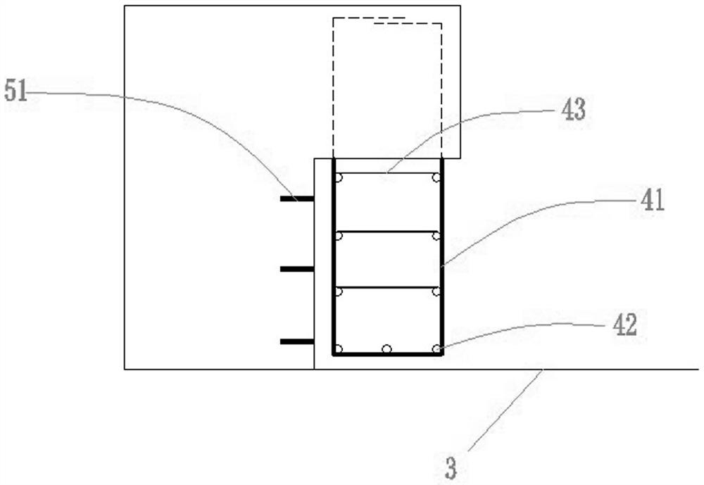Construction method for anti-floating beam of subway station