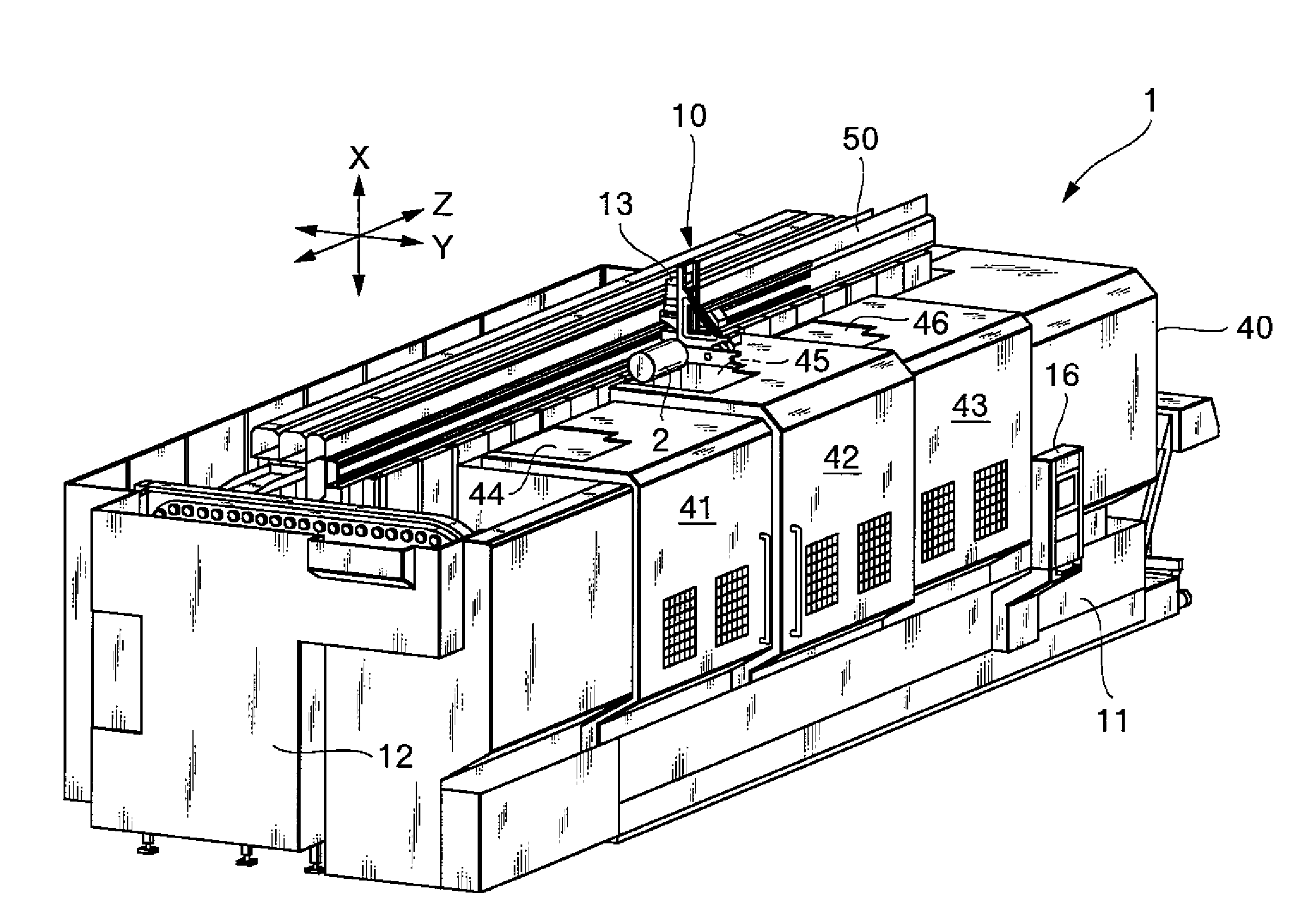 Machine tool with automatic tool changer