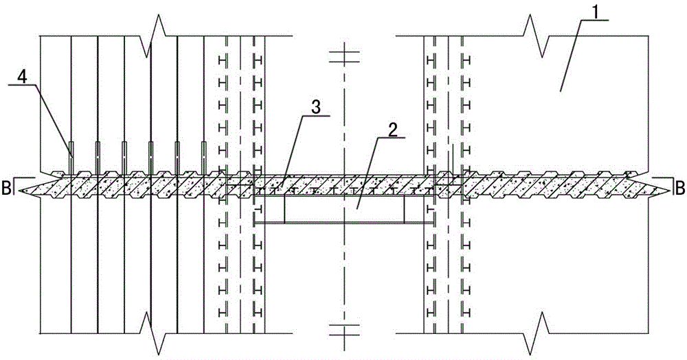 Prefabricated mixed limb wall system and its construction method