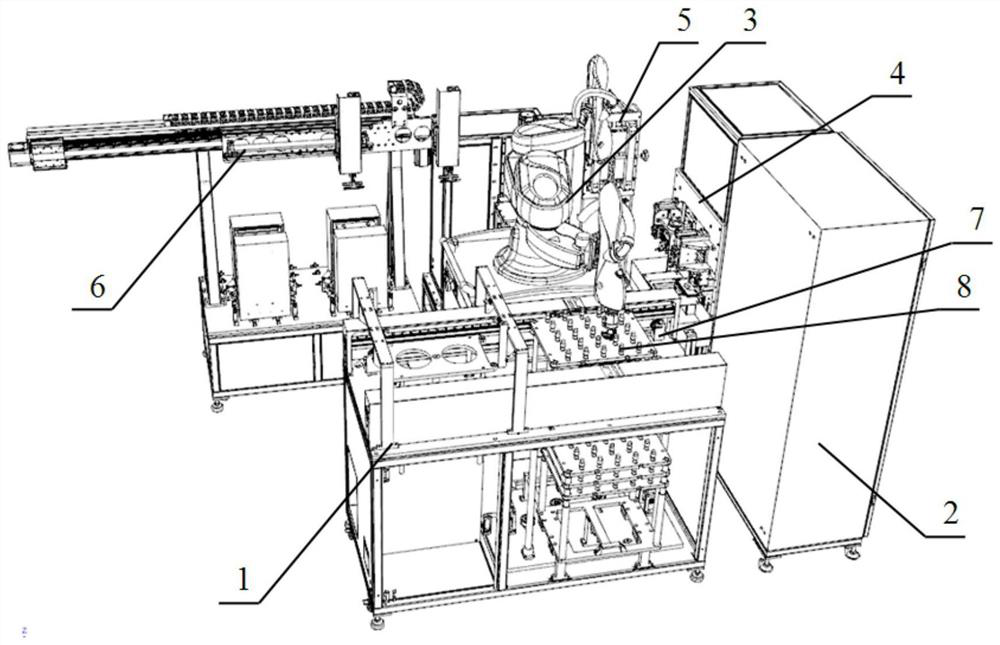 An automatic packaging process method and device for inner packaging of igniter-like pyrotechnic products