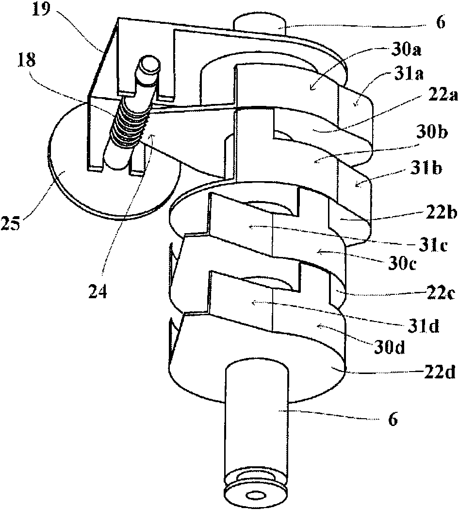 Valve opening degree detection device